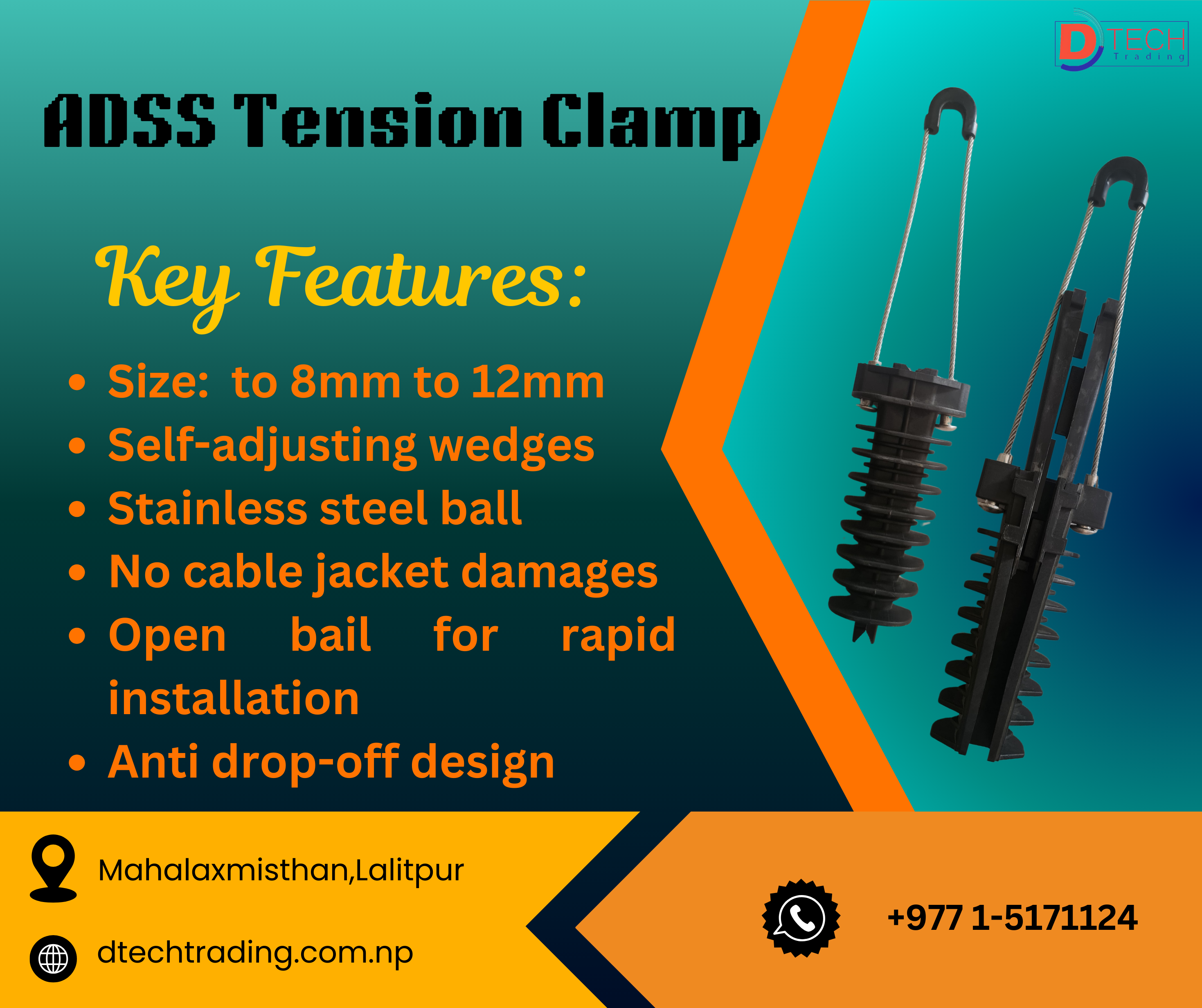 ADSS Tension Clamp in Nepal